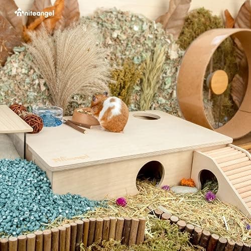 Niteangel Multi-Chamber Hamster House Maze: - Multi-Room Hideouts & Tunnel Exploring Toys for Hamster Gerbils Mice Lemmings (6-Room Large) thumbnail 3