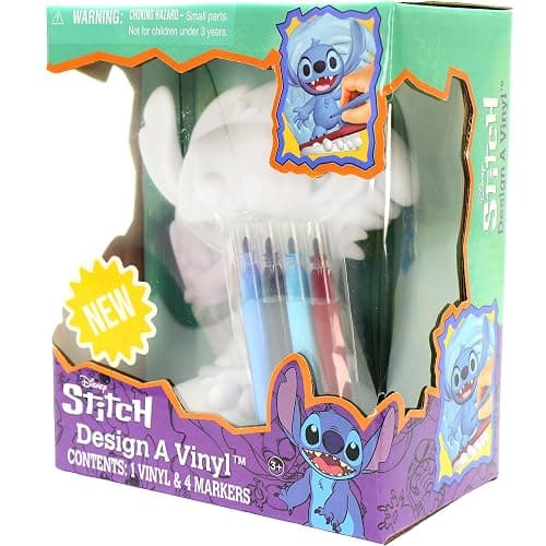 Tara Toy Disney Stitch Design A Vinyl Surfing Edition DIY Coloring Craft Set with Washable Markers Creative Toy for Ages 4+ Official Product thumbnail 2
