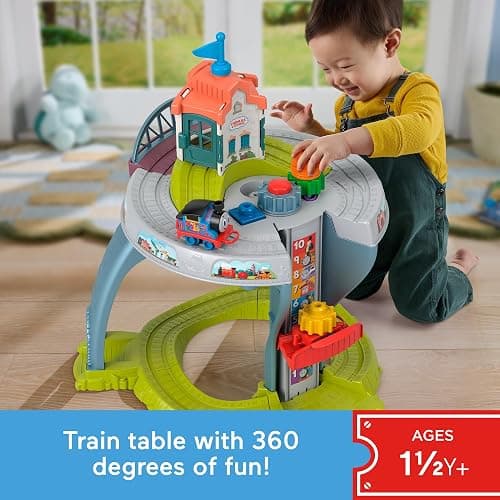 ​Thomas & Friends Toddler Toy My First Train Table with Track, Cargo Stacking & Fine Motor Activities for Kids Ages 18+ Months thumbnail 2