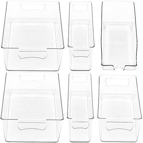 Simple Houseware Refrigerator Storage Organizer Bins, Assorted Set of 6 thumbnail 4