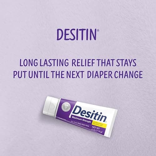 Desitin Maximum Strength Baby Diaper Rash Cream, 40% Zinc Oxide for Treatment, Relief & Prevention, Hypoallergenic, Phthalate- & Paraben-Free Paste, Protects Skin For Up To 12 Hours, 16 oz thumbnail 2