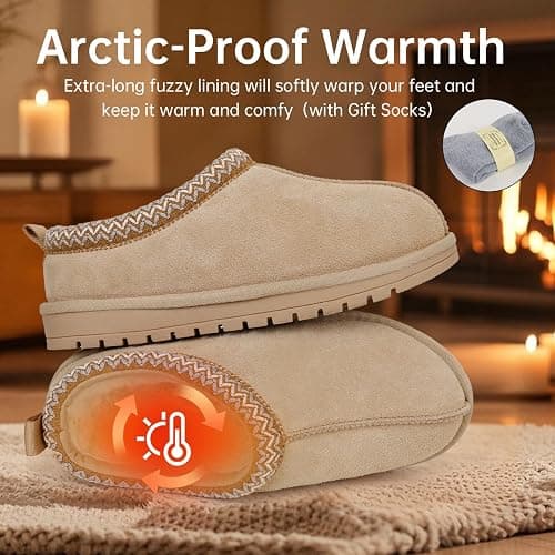 EVELLYHOOTD Slipper for Women Men Suede Braided Mini Boots with Fluffy Fur Lining Short Ankle Boots for Autumn Winter Warm Casual Comfort Shoes thumbnail 3