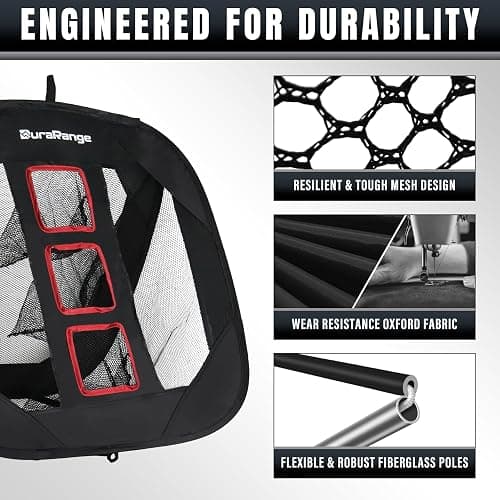 DURARANGE Pop-Up Golf Chipping Net - Ultimate Target Training Chip Aids for Precision & Distance, Outdoor | Indoor Practice, Golfer Gift thumbnail 3
