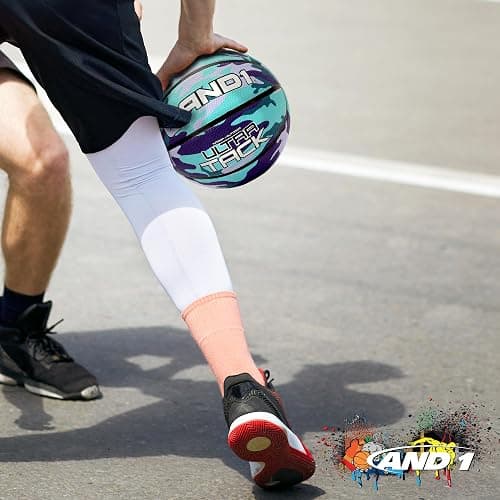AND1 Ultra Grip Basketball: Official Regulation Size 7 (29.5 inches) Rubber- Deep Channel Construction Streetball, Made for Indoor Outdoor Basketball Games thumbnail 4