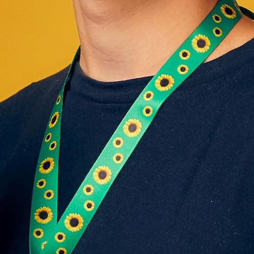 Official Hidden Disabilities Sunflower Lanyard (70cm) with ID Card | Smaller 70cm hidden disability sunflower lanyard with ID card holder and safety breakaway clasp for a child or smaller person thumbnail 4