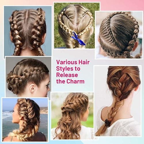 Evatage 1512Pcs Small Hair Rubber Bands with Hair Loop Styling Tool Colorful Mini Hair Elastics with Topsy Pony Tail Hair Tool Hair Braiding Tools for Girls Kids Hair Styling Accessories Kit thumbnail 6
