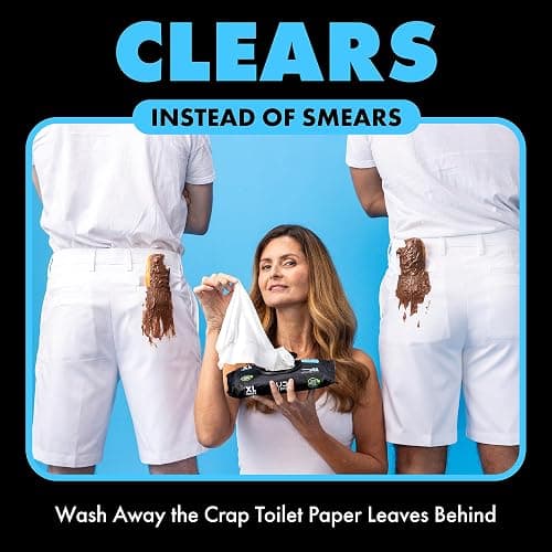 DUDE Wipes - Flushable Wipes - 6 Pack, 288 Wipes - Unscented Extra-Large Adult Wet Wipes - Vitamin-E & Aloe - Septic and Sewer Safe thumbnail 2