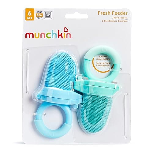 Munchkin Baby Feeder for Fresh Food and Fruit, 2 Pack, Blue/Mint - Blue/Green thumbnail 3