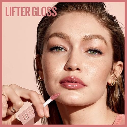 Maybelline Lifter Gloss, Hydrating Lip Gloss with Hyaluronic Acid, Ice, Pink Neutral, 0.18 Ounce thumbnail 10
