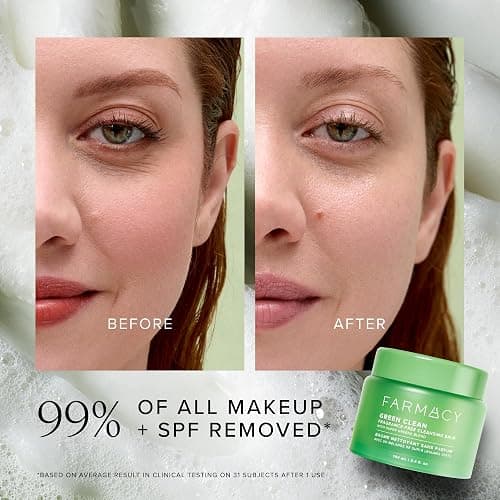 Farmacy Gentle Double Cleanse Skincare Gift Set - Fragrance-Free Gentle Creamy Face Cleanser & Makeup Remover Cleansing Balm - Melts Away Makeup & Helps Promote Healthy Skin (2 Count) thumbnail 6