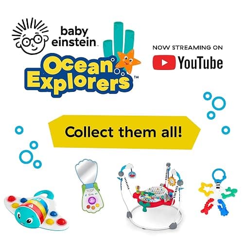 Baby Einstein Ocean Explorers Opus Spin & Sea Suction Toy for Highchair, Lights & Vibrant Colors, Ages 3 Months and up thumbnail 7