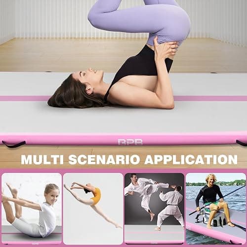 BPB Inflatable Gymnastics Mat. 10ft Air Tumble Track for Home Use/Training/Gymnastics/Cheerleading/Yoga/Pilates/Martial Arts/Gym/Beach/Cheerleading/Water Fun thumbnail 6