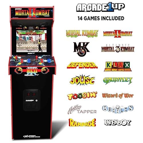 ARCADE1UP Mortal Kombat II Deluxe Arcade Machine, 14 Games | Gaming Cabinet with Real Feel Joysticks and Buttons, 17-Inch Color Screen thumbnail 4