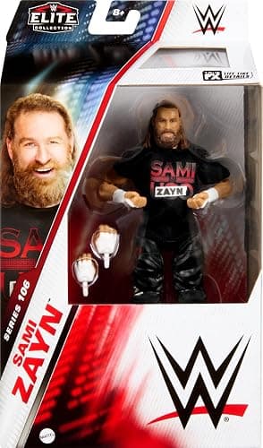 Mattel WWE Elite Action Figure & Accessories, Series #106 Sami Zayn 6-inch Collectible with 25 Articulation Points & Swappable Hands thumbnail 3