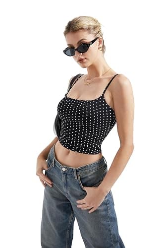 SUUKSESS Women Sexy Square Neck Tank Top Summer Y2K Going Out Basic Cami Shirt thumbnail 3