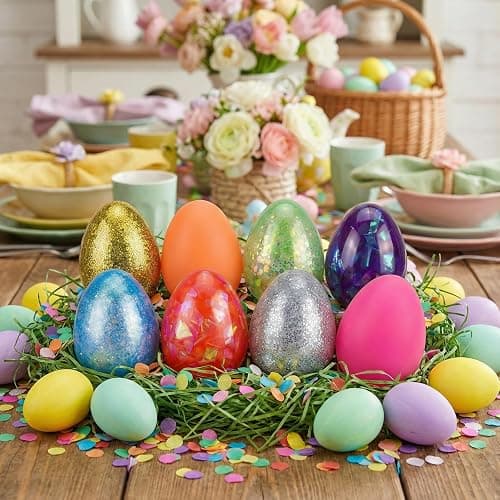 Menzcci 8 Pack Easter Eggs Squeeze Toys Stress Balls Squishy Toys for Kids Boys Girls Easter Basket Stuffers Easter Egg Hunt Fillers Party Favors thumbnail 6