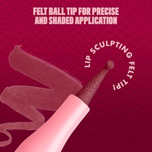 NYX PROFESSIONAL MAKEUP Lip Lingerie Liner Stain, Seamless Make Up with All-Day Color, Waterproof Lip Stain Finish - Hot N' Heavy (Black Currant) thumbnail 5