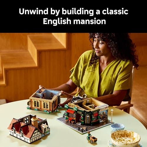 LEGO Icons Tudor Corner Building Set for Adults 18+ - DIY Miniature House Kit - Collectible Mini House Building Set for Men and Women - Crafting Gift for Adults - 10350 thumbnail 2