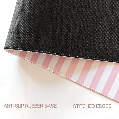 ohisxiacy Light Pink Striped Desk Mat Cute Pastel XXL Large Gaming Mouse Pad Desk Pad Kawaii Cozy Aesthetic Keyboard Laptop Computer Mat Home Office Decor for Women thumbnail 7
