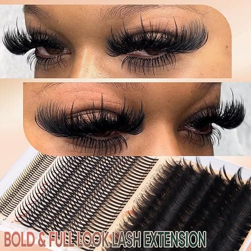 Lash Clusters with Bottom Lashes Spike Long 26mm Lash Clusters with Spikes 260D Volume Eyelash Clusters DIY Cluster Eyelash Extensions Mega Style Individual Bottom Lashes Extension by CORUSCATE thumbnail 3