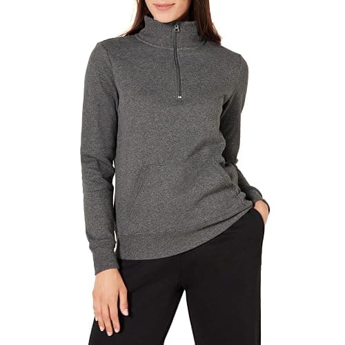 Amazon Essentials Women's Long-Sleeve Fleece Quarter-Zip Top (Available in Plus Size) - Image 1