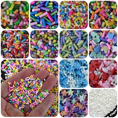LIKETURE Fake Sprinkles 12 Jars 180g Polymer Clay Sprinkles Fake Candy Sprinkles Faux Sprinkle for Resin Slime Craft Plastic Sprinkle Nail Art Phone Case DIY Shaker Card Filler (12 Mixed Colors-180G) thumbnail 2