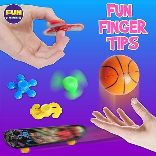 Fidget Pack Box for Boys Girls 4-12, FunKidz Fidget Toys for Kids 5-7 Autistic Sensory Mystery Birthday Gifts in Reusable Portable Treasure Box Nice Party Favors thumbnail 4
