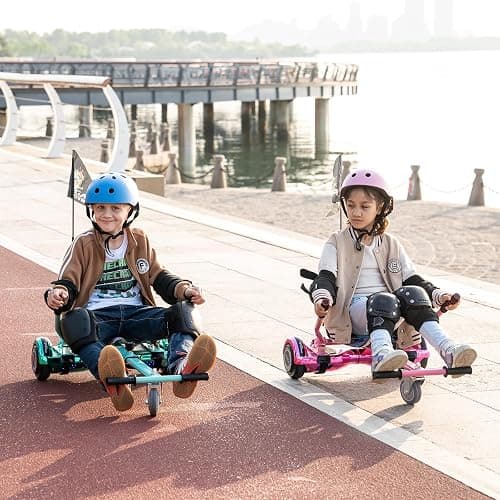 MEGA MOTION Hoverboards con Hoverkart para Niños, Hoverboards 6,5 Pulgadas con Altavoz Bluetooth, con Luces LED, Regalo para Niños thumbnail 7