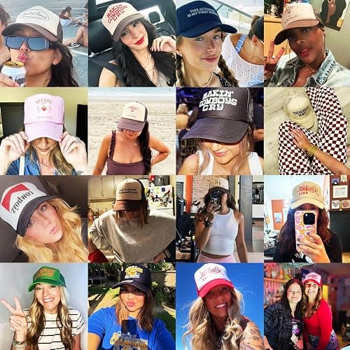 RBF Club Serif Vintage Trucker Hat | Premium Snapback Baseball Hat for Men & Women thumbnail 2