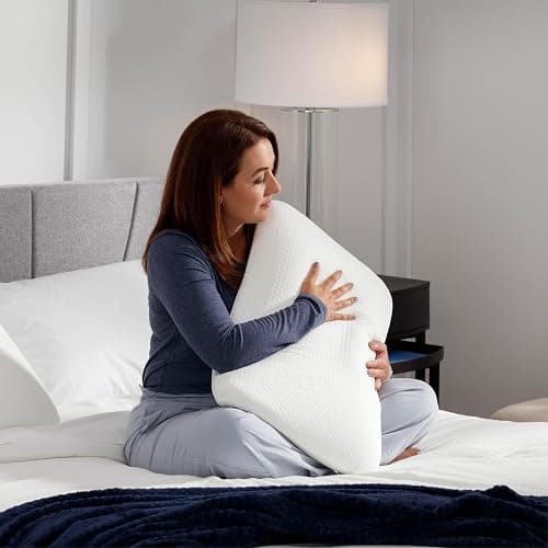 Tempur-Pedic Memory Foam Symphony Pillow Luxury Soft Feel, Standard, White thumbnail 7