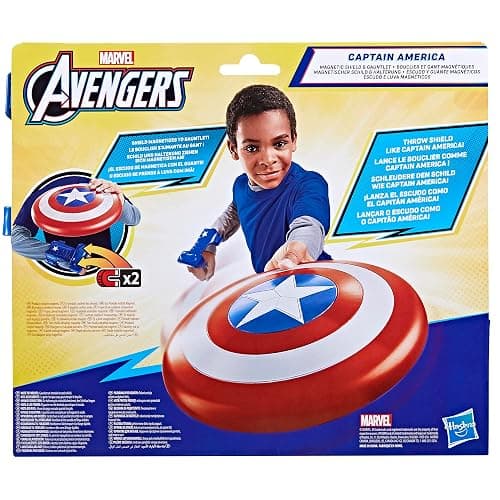 Marvel Avengers Captain America Magnetic Shield & Gauntlet 2-Piece Toy Figure Set thumbnail 4