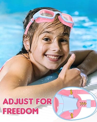 Zeligerstar Kids Swimming Goggles, Swimming Goggles for Kids 6-14, Anti Fog, UV Protection, No Leaking Wide Vision for Boys Girls thumbnail 4