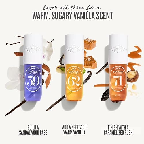 Sol de Janeiro Vanilla Lovers Perfume Mist Bundle - Cheirosa 62, 71, and 59-3 fl oz.(Pack of 3) thumbnail 3