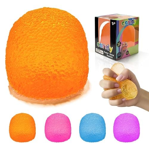 Squishy Fidget Toys Stress for Kids and Adults,Valentines Gifts for Her Him Women Super Solid Squeeze Ball, Sensory for Stress Relief, Birthday, Valentines Day Gifts and Party Favors(Orange) - Image 1