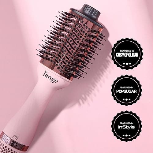 L'ANGE HAIR Le Volume 2-in-1 Titanium Blow Dryer Brush | Hot Air Brush for Hair Drying & Styling | Ionic Oval Barrel for Smooth, Frizz-Free Volume | (Blush – 60mm) thumbnail 7