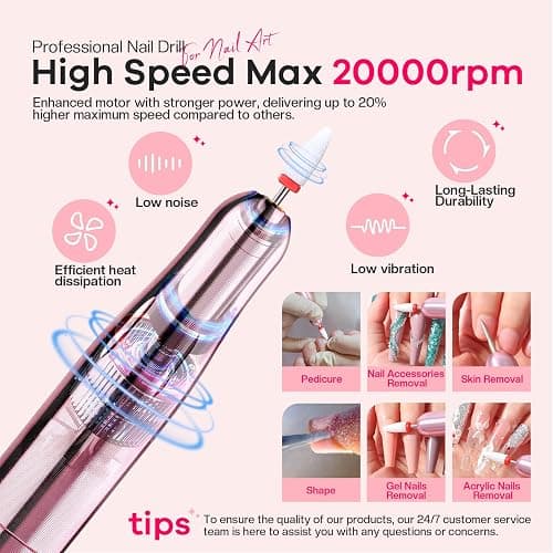 Glamonade Acrylic Nail Kit for Beginners: Professional Acrylic Nail Kit Set with Everything Drill Powder Nail Art Starter Tech Kit at Home Salon Gift thumbnail 5