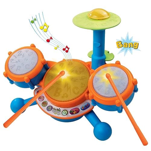 VTech KidiBeats Drum Set (Frustration Free Packaging) - Orange - Frustration Free Packaging thumbnail 3
