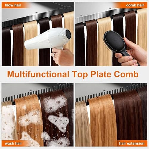 Hairstylist Rolling Cart, Salon Tray Cart on Wheels, Salon Trolley Braiding Hair Rack,Coloring Tray with Holder, Rolling Tool Trolley Hairstylist Station Organizer thumbnail 5