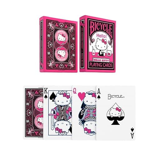 Bicycle Hello Kitty Playing Cards, Black & Pink, 1 Deck thumbnail 6