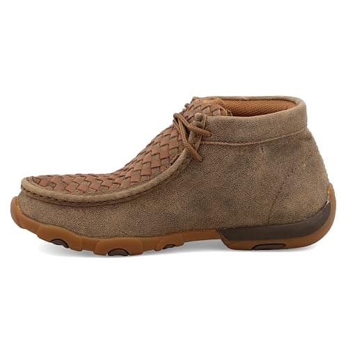 Twisted X Women's Original Chukka Driving Moc, Bomber - Bomber & Checkered Vamp - 8 thumbnail 2