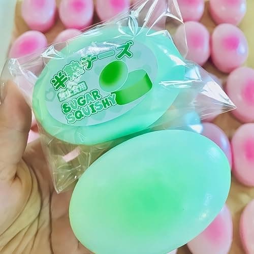 SUISUILE 4 Packs Sticky Bread Squishy Toys, Super Soft Slow Rising Squishy, Realistic Bread Shaped Slow Rebound Squeeze Toy, Kawaii Food Squishies Fidget Toys for Stress Relief (Style B) thumbnail 6
