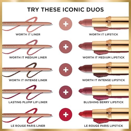 L'Oreal Paris Colour Riche Satin Lipstick for Moisturized Lips,Lip Makeup with Argan Oil and Vitamin E,Worth It,0.13 Oz thumbnail 7
