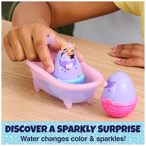 Hatchimals Alive, Make a Splash Playset with 15 Accessories, Bathtub, 2 Color-Change Mini Figures in Self-Hatching Eggs, Gifts & Stocking Stuffers for Girls & Boys thumbnail 3
