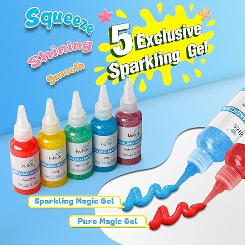 Kiditos Magic Water Elf Toy Kit–Squishies for Kids, 10 Gels & 6 Molds, Magic Gel Water Pets Sensory Toy, Fun DIY Craft Kit, Party Favors, Birthday & Christmas Gifts for Kids Ages 3+ thumbnail 5