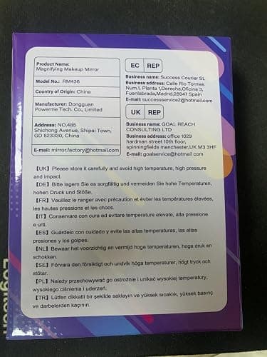 GOMIPURU Compact Mirror, Travel Mirrors with Light, 1x/30x Magnifying Mirror with 3 Color Lights and Adjustable Brightness, 4.5x3.9 inch Small Compact Hangable Hand Pocket Mirrors, Comes with Tweezer thumbnail 9