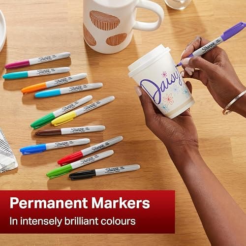 Sharpie Permanent Markers | Fine Point | 80s Glam Colours | 24 Count thumbnail 3