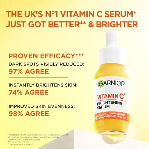 Garnier Vitamin C Brightening Serum for Face, with 4% Vitamin C, Niacinamide & Salicylic Acid, Brightens Skin, Reduces Dark Spots & Evens Skin Tone, Serum 30ml thumbnail 8