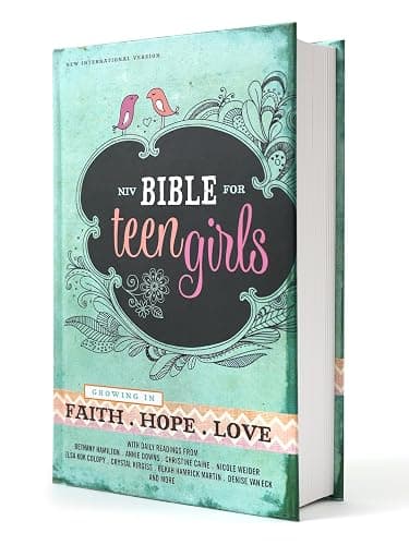 NIV, Bible for Teen Girls, Hardcover: Growing in Faith, Hope, and Love – The Perfect Christian Faith Gift for Your Teenage Girl, Age 13-18 - Image 1