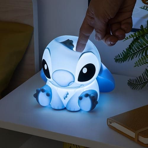 Stitch Squishy Lamp - Officially Licensed Disney Free Standing Desk Light, Gaming Room Decor and Merchandise for Boys and Girls, Nightlight Gift Accessory for Playroom and Bedroom, | Paladone thumbnail 5