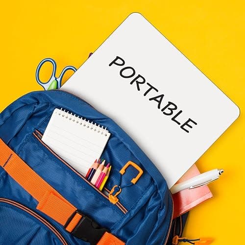 12 Pack Portable White Board 9"x12", Small Whiteboard for Students, Dry Erase Whiteboards Double-Sided Lapboard, White Boards Easy to Clean, Dry Erase Board for Kids Classroom (12 Pack) thumbnail 7